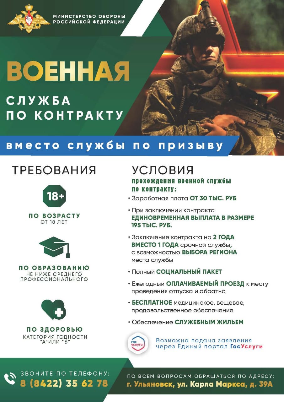 Военная служба по контракту.