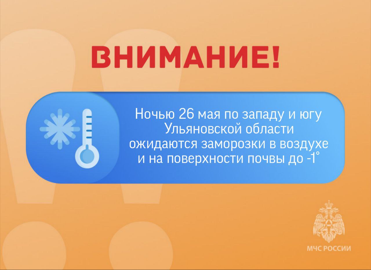 Ожидается «оранжевый» уровень опасности.