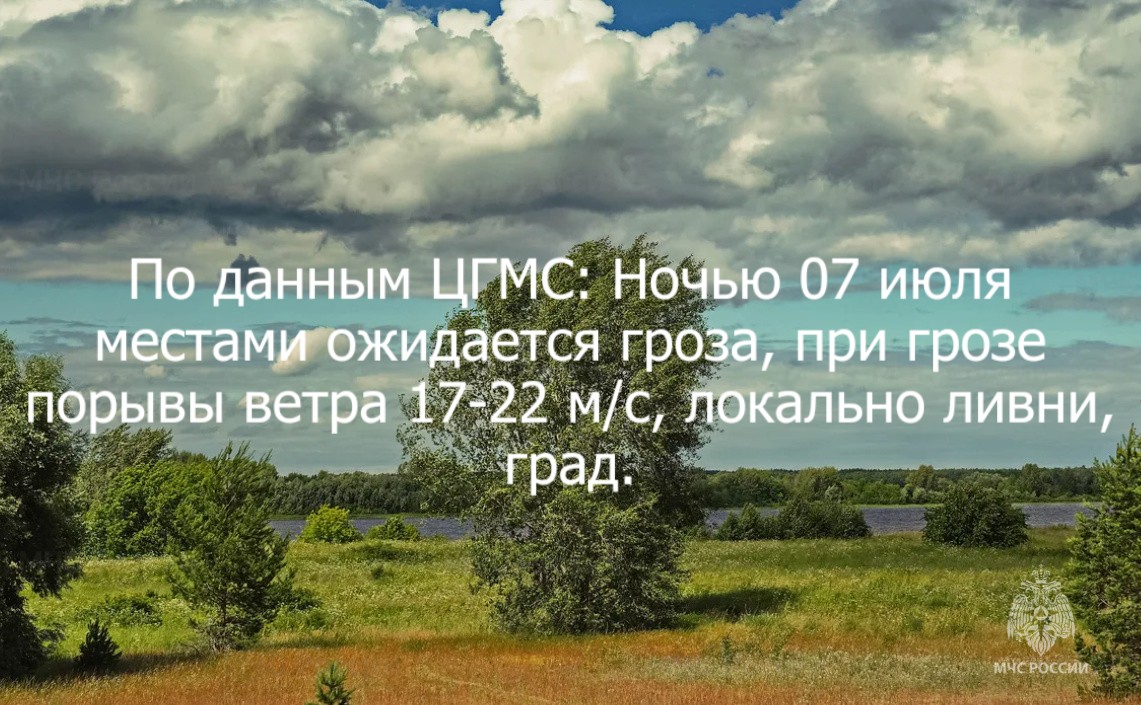 Предупреждение о неблагоприятных условиях погоды (НЯ) на территории Ульяновской области.