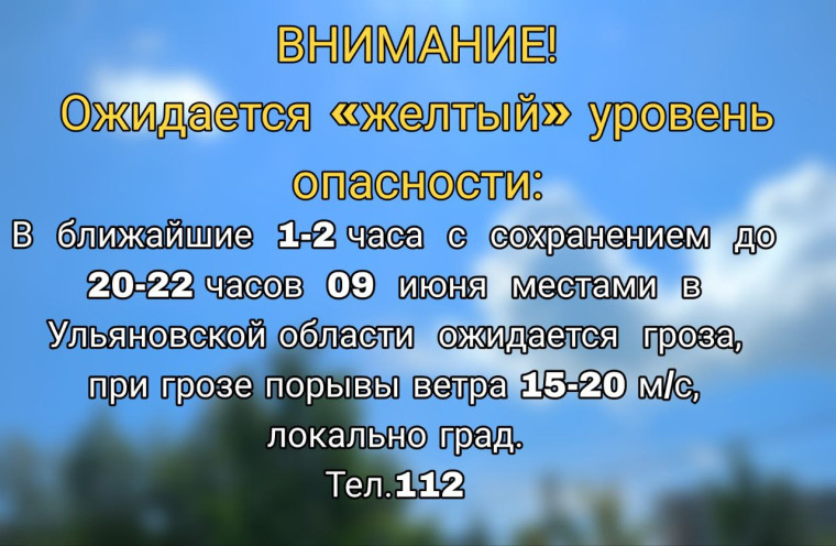 Ожидается «желтый» уровень опасности. Ожидается «желтый» уровень опасности.